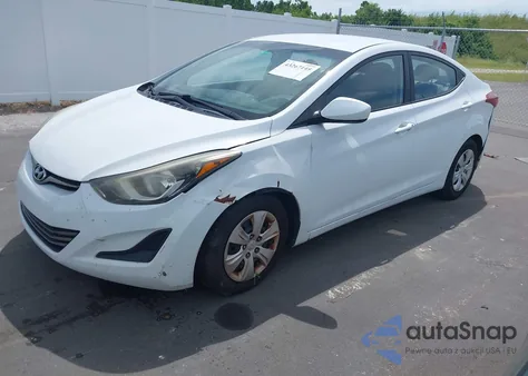 2016 Hyundai Elantra Se из США, поврежденный, VIN 5NPDH4AE7GH695778